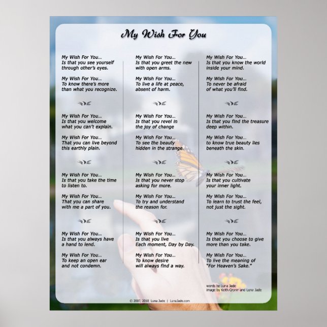 Min önskan för dig (ny version) Poster (Framsidan)