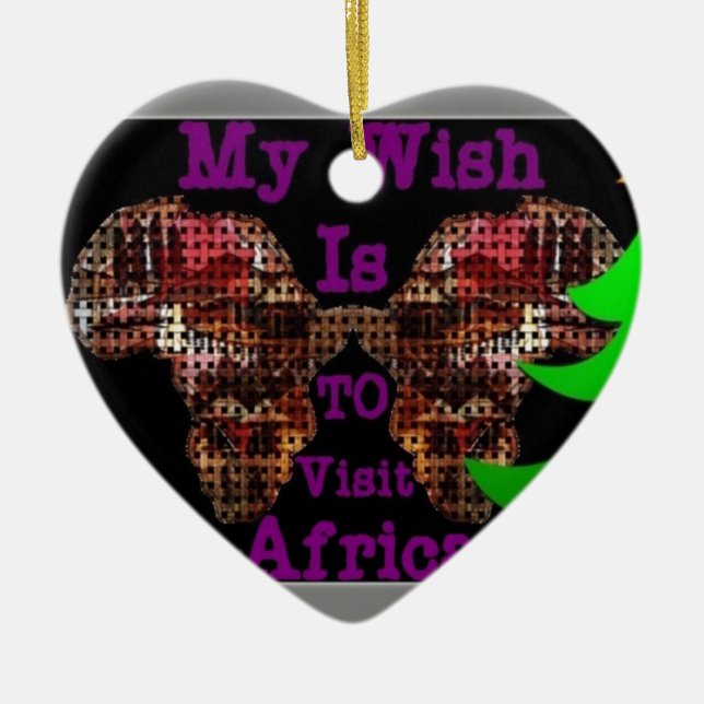 Min önskan julgransprydnad keramik (Framsidan)