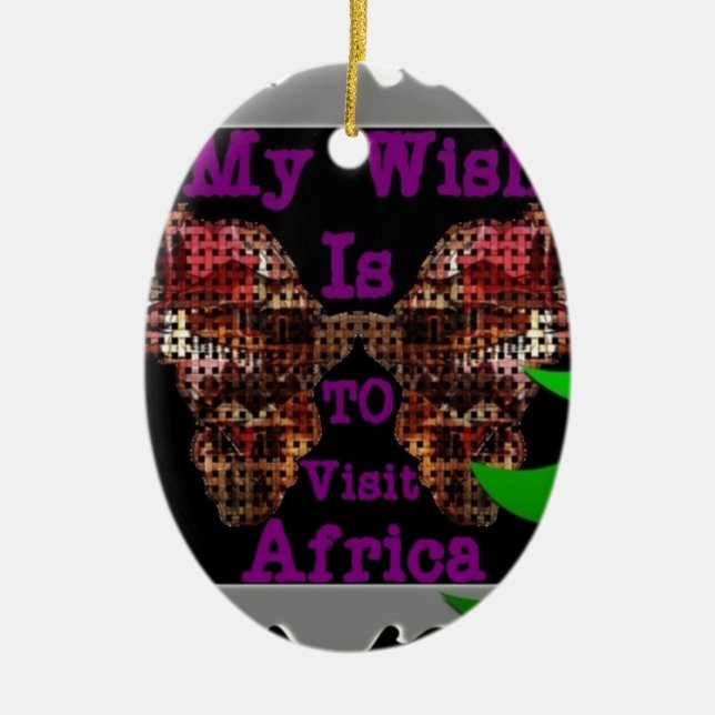 Min önskan julgransprydnad keramik (Framsidan)