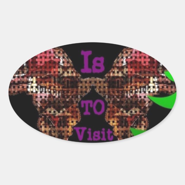 Min önskan ovalt klistermärke (Framsida)