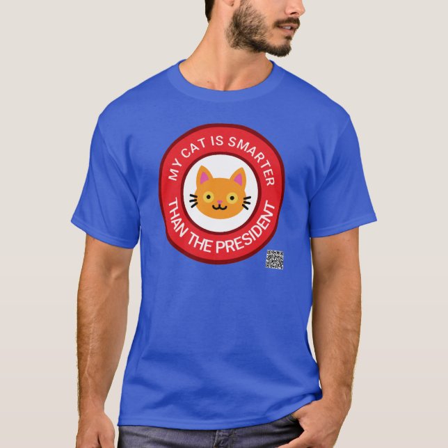 Min Orange Cat är smartare än talmannen T Shirt (Framsida)