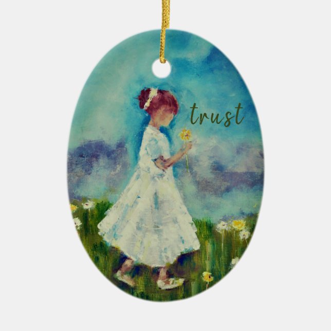 Min Ord : Förtroende Julgransprydnad Keramik (Framsidan)