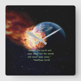 "Min ord ", Fyrkantig Klocka