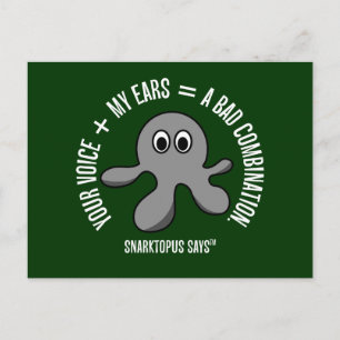 Min öron blöder när jag hör dig tala vykort