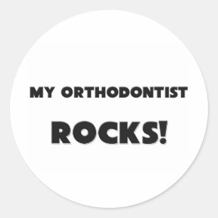MIN OrthodontistSTENAR! Runt Klistermärke