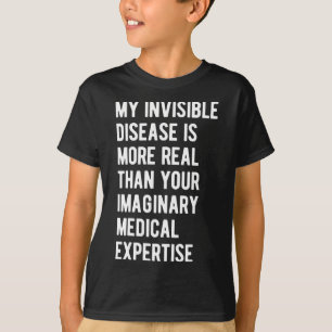 Min osynliga sjukdom är verklig hjärtsjukdom, hjär t shirt