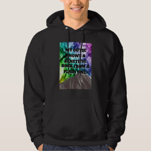 Min Outie känner en vacker Sten från en slapp. Hoodie