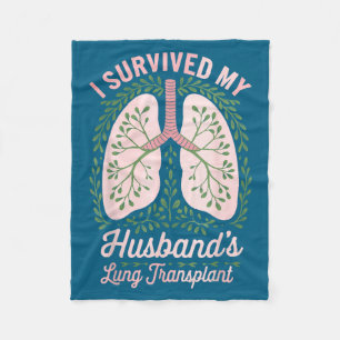 Min överlevde makes lungtransplantation fleecefilt