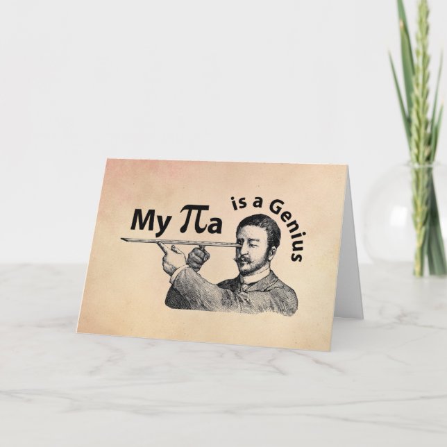 Min Pa är en Genius Kort (Framsida)