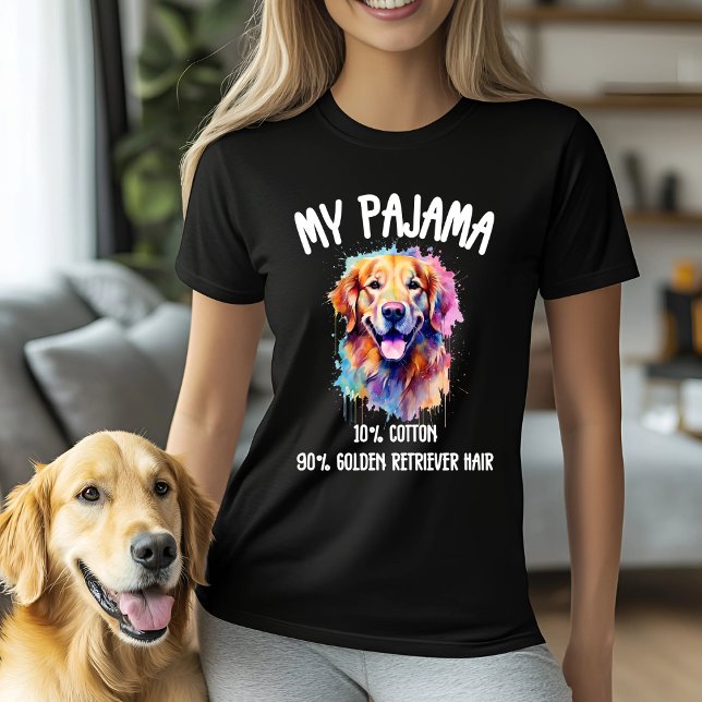 Min Pajama - 10 % bomull, 90 % Golden Retriever Ha T Shirt (Skapare uppladdad)