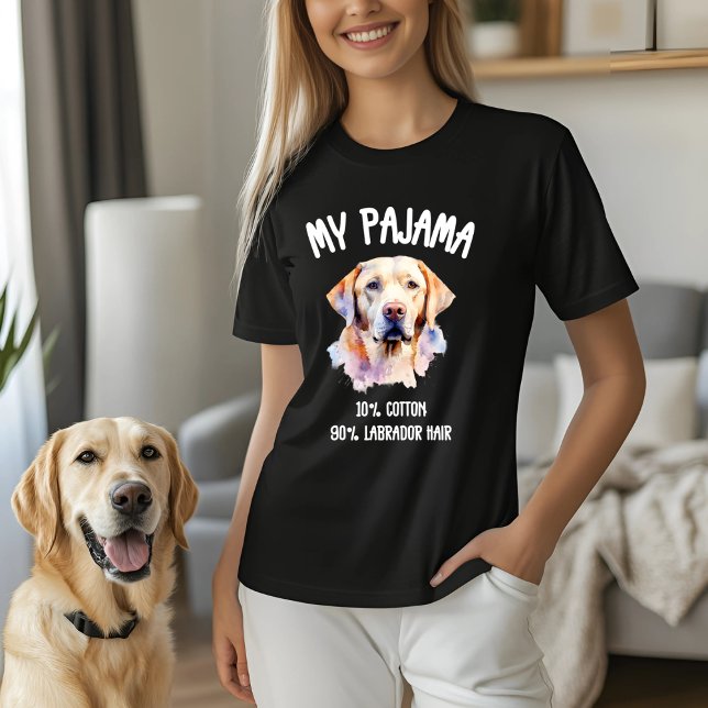 Min Pajama - 10 % bomull, 90 % Labrador Hair T Shirt (Skapare uppladdad)