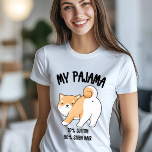 Min Pajama - 10 % bomull, 90 % Shiba Hair T Shirt