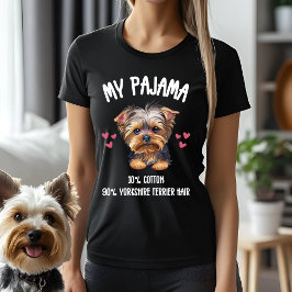 Min Pajama - 10 % bomull, 90 % Yorkshire Terrier H T Shirt