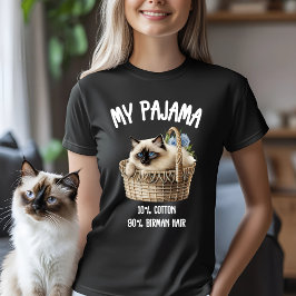 Min Pajama Birman Cat T Shirt