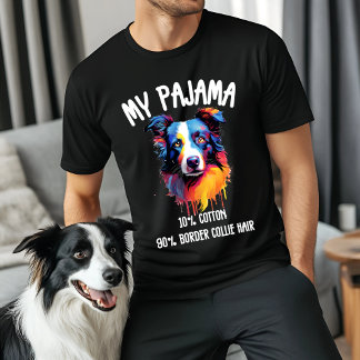 Min Pajama - Funny Gräns Collie Gift för Hundägare T Shirt