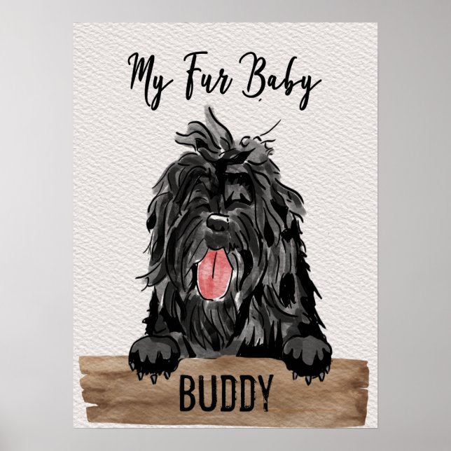 Min Päls-Baby-affenpinscher-Mamma Poster (Framsidan)