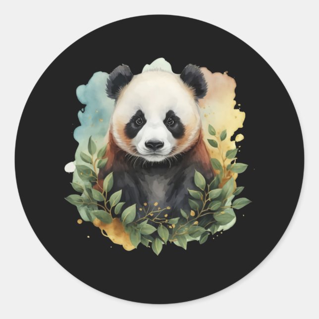 min panda runt klistermärke (Framsida)