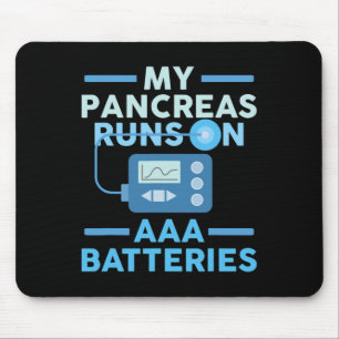 Min pankreas Springa på Aaa- batterier typ 1- diab Musmatta