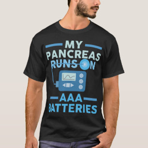 Min pankreas Springa på AAA- diabetes typ 1 T Shirt