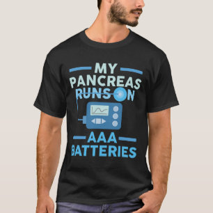 Min pankreas Springa på AAA- diabetes typ 1 T Shirt