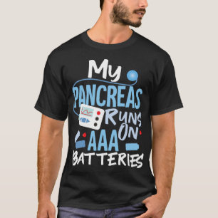 Min pankreas Springa på AAA- diabetes typ 1 T Shirt