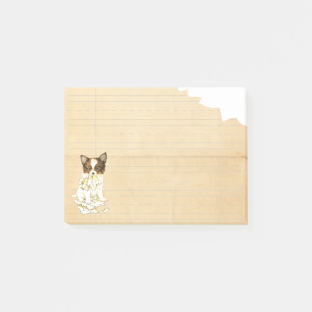 Min Papillon åt min läxa Post-it Block (Framsida)
