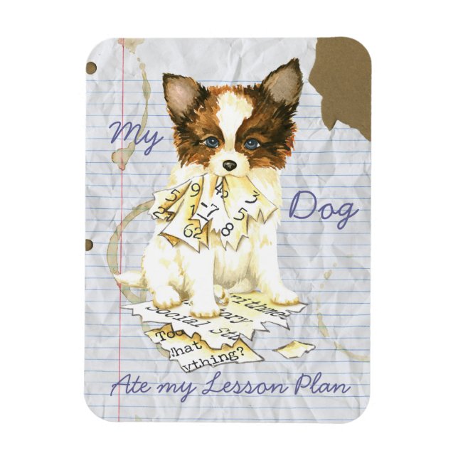 Min Papillon Ate min Lesson-plan Magnet (Vertikal)