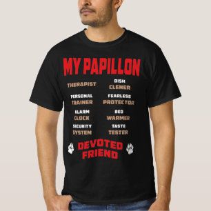 Min Papillon Hund Devoted Friend Gift T Shirt