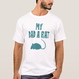 Min Pappa A Råtta Funny Fars dag T Shirt