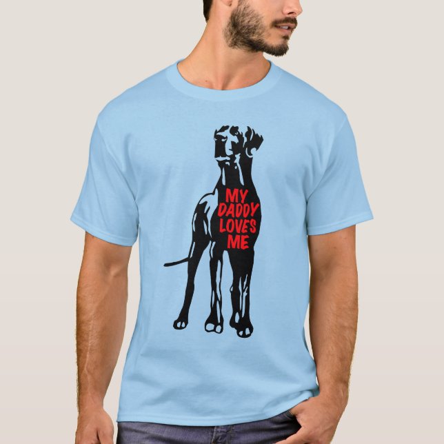 Min pappa älskar mig Great Dane Tröja (Framsida)