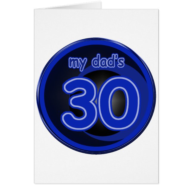Min pappa är 30 hälsningskort (Framsidan)