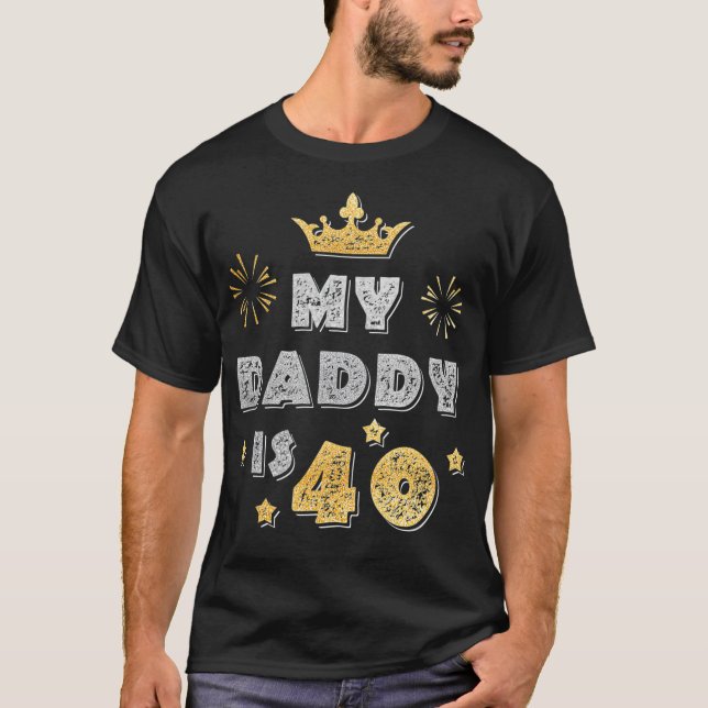 Min pappa är 40 ynkliga gåva till Far i 40:e T Shirt (Framsida)