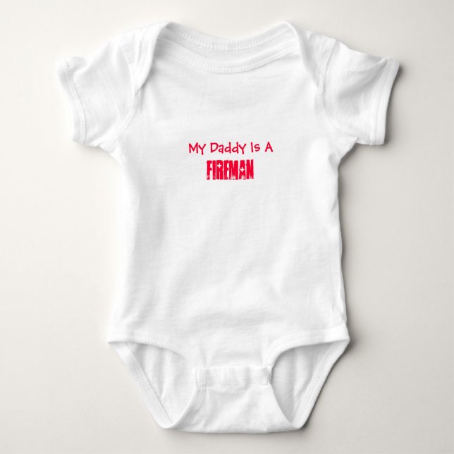 Min pappa är A, Fireman-Baby Tee (Framsida)