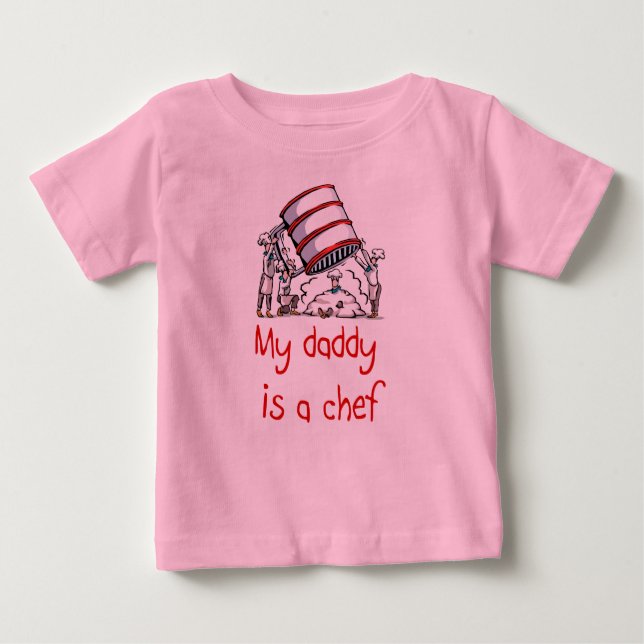 Min pappa är Chef Baby T-Shirt (Framsida)