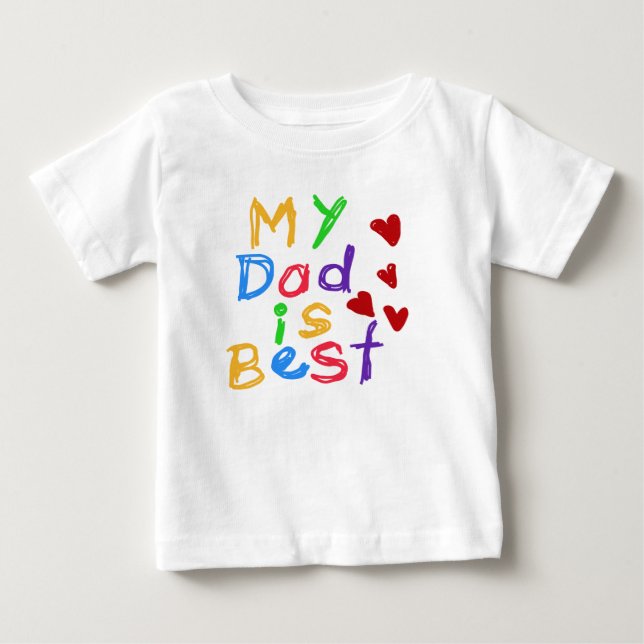 Min pappa är den bäst T-tröja Tee Shirt (Framsida)