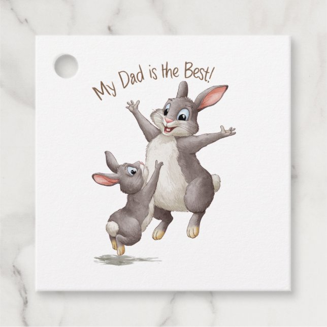 Min Pappa är den bästa Gåvor Etiketter (Framsida)