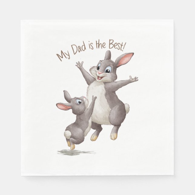 Min Pappa är den bästa Pappersservett (Framsidan)