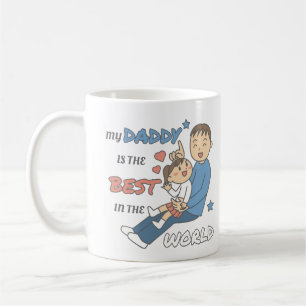 Min pappa är den bästa slöjan Fars dag Kaffemugg