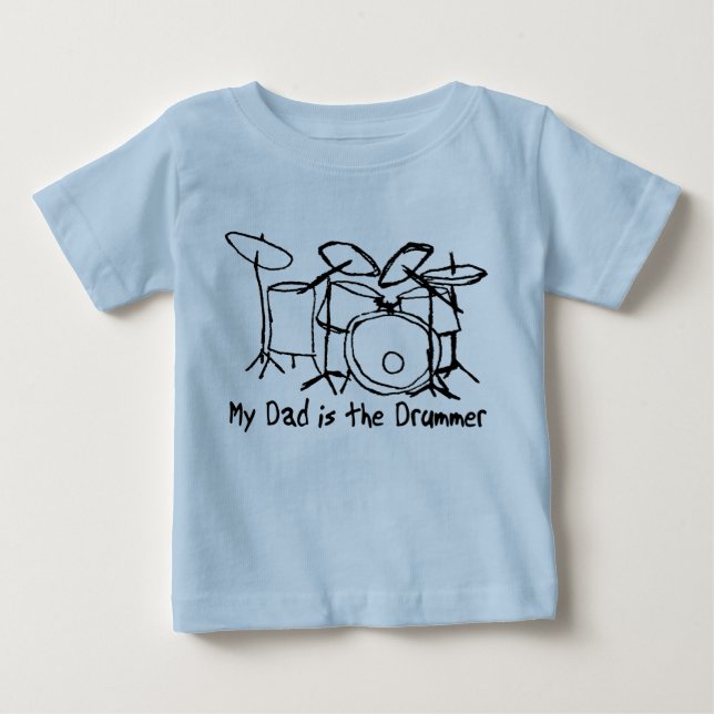 Min Pappa är Drummer T-shirt (Framsida)