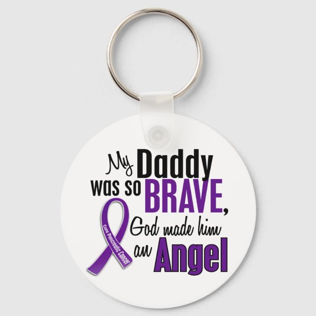 Min pappa är en angel pankreascancer nyckelring (Framsida)