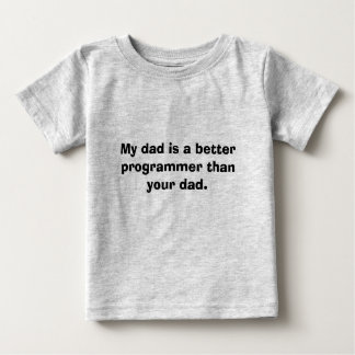 Min pappa är en bättre programmerare än din dad. t-shirt