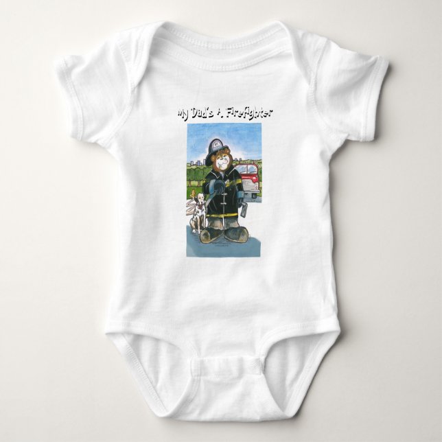 Min pappa är en brandman - tröja (Framsida)