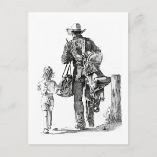 Min Pappa är en Cowboy Vykort