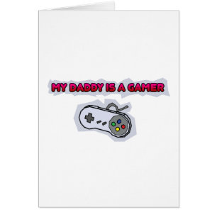 Min pappa är en Gamer Hälsningskort