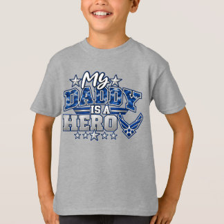 Min pappa är en hjälte Flygvapen Militärpappa T Shirt