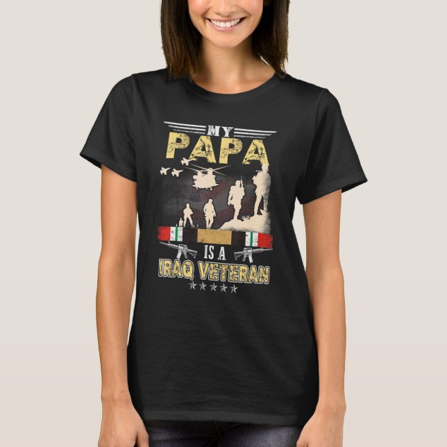 Min Pappa är en Irakveteranprofet i veteran T Shirt (Framsida)