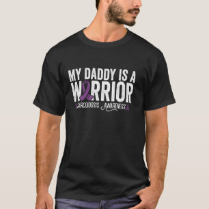 Min Pappa Är En Krigare Lila Band Sarcoidos Medvet T Shirt