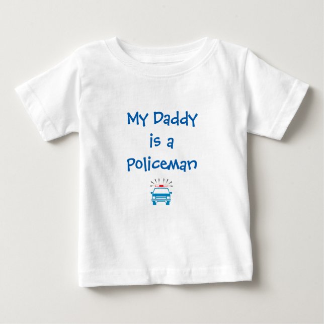 "Min pappa är en polis" Shirt Tröja (Framsida)