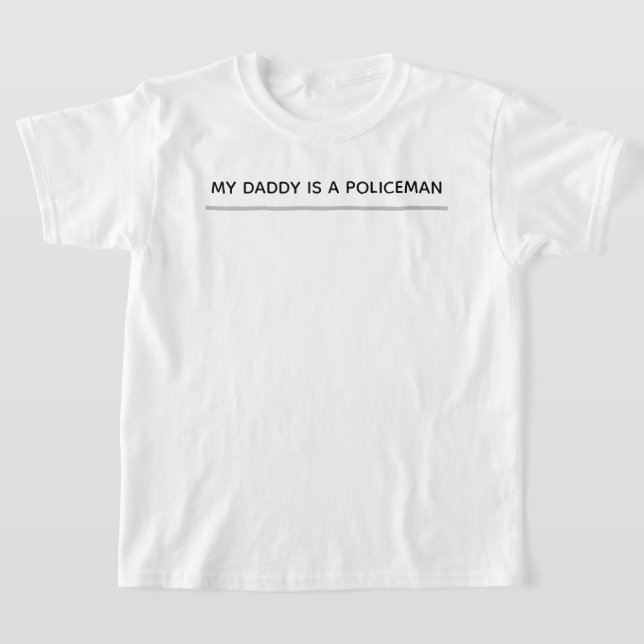Min pappa är en polis t shirt (Laydown)