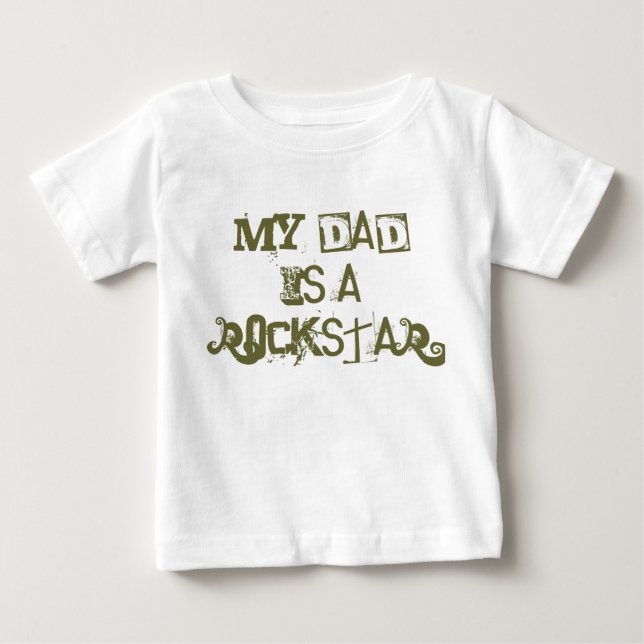Min Pappa är en Rockstar T-shirt (Framsida)